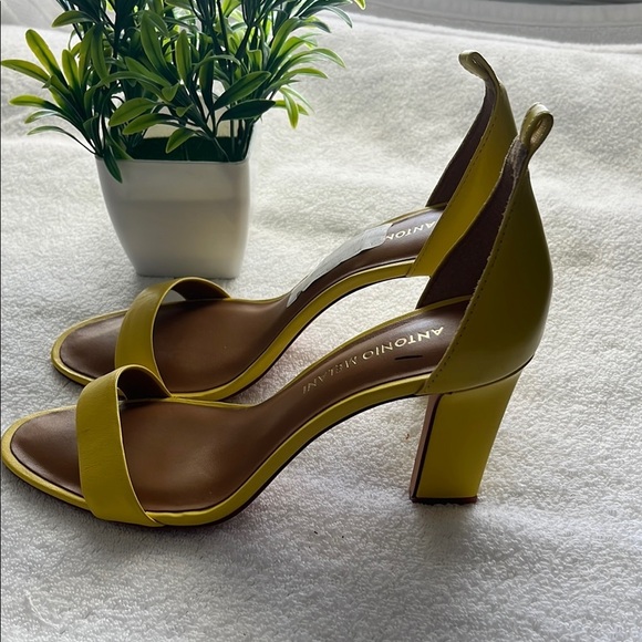 Antonio melani Yellow Heels Elegant Satin Design - Picture 2 of 13